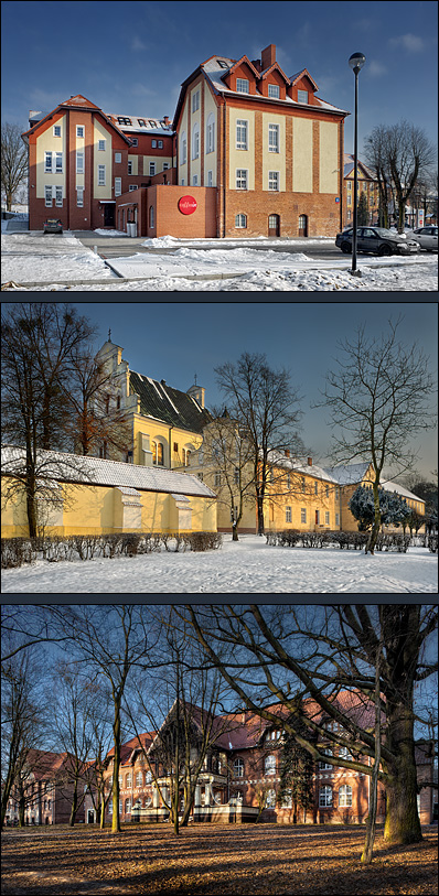 architektura Świecia - zimowo